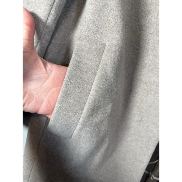 Cinzia Rocca Icons Oatmeal Wool/Cashmere Coat Inverted Notch Collar NWT Size 6 - Picture 9 of 16